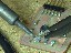 Kenzo helping to add the 20mHz resistor back onto the board