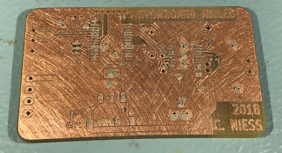 the board with solder paste