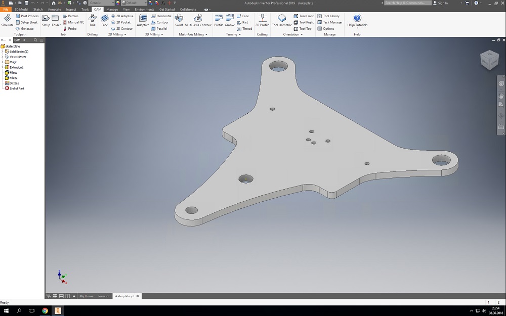 main frame in inventor