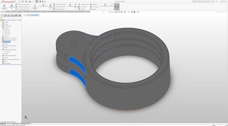 SolidWorks rounded edges