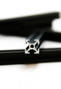 akerBeam - 10x10mm aluminum profile 8 pieces of 200mm black anodised MakerBea