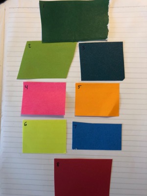 colored paper
