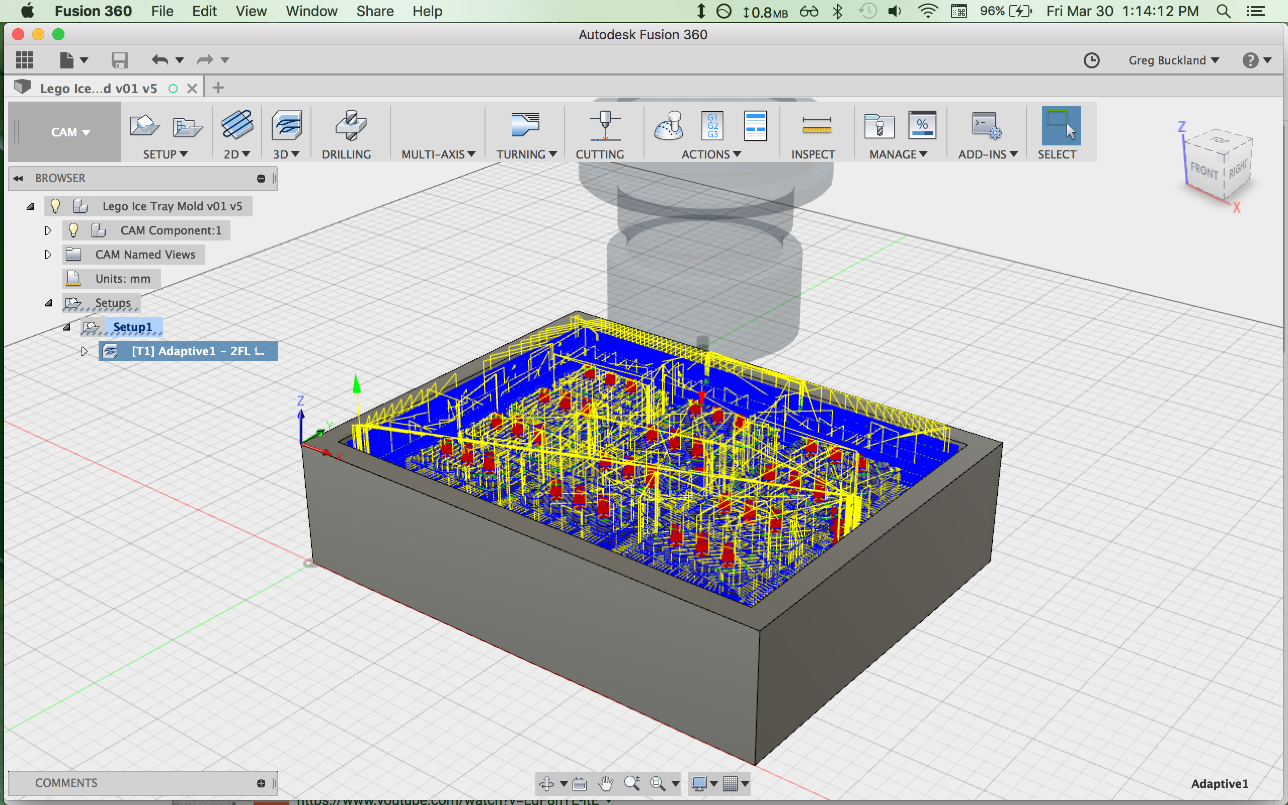 Fusion 360 CAM toolpaths
