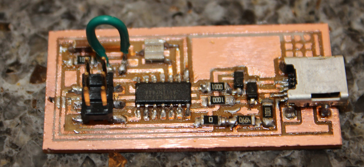 The last component is done and the board is finished