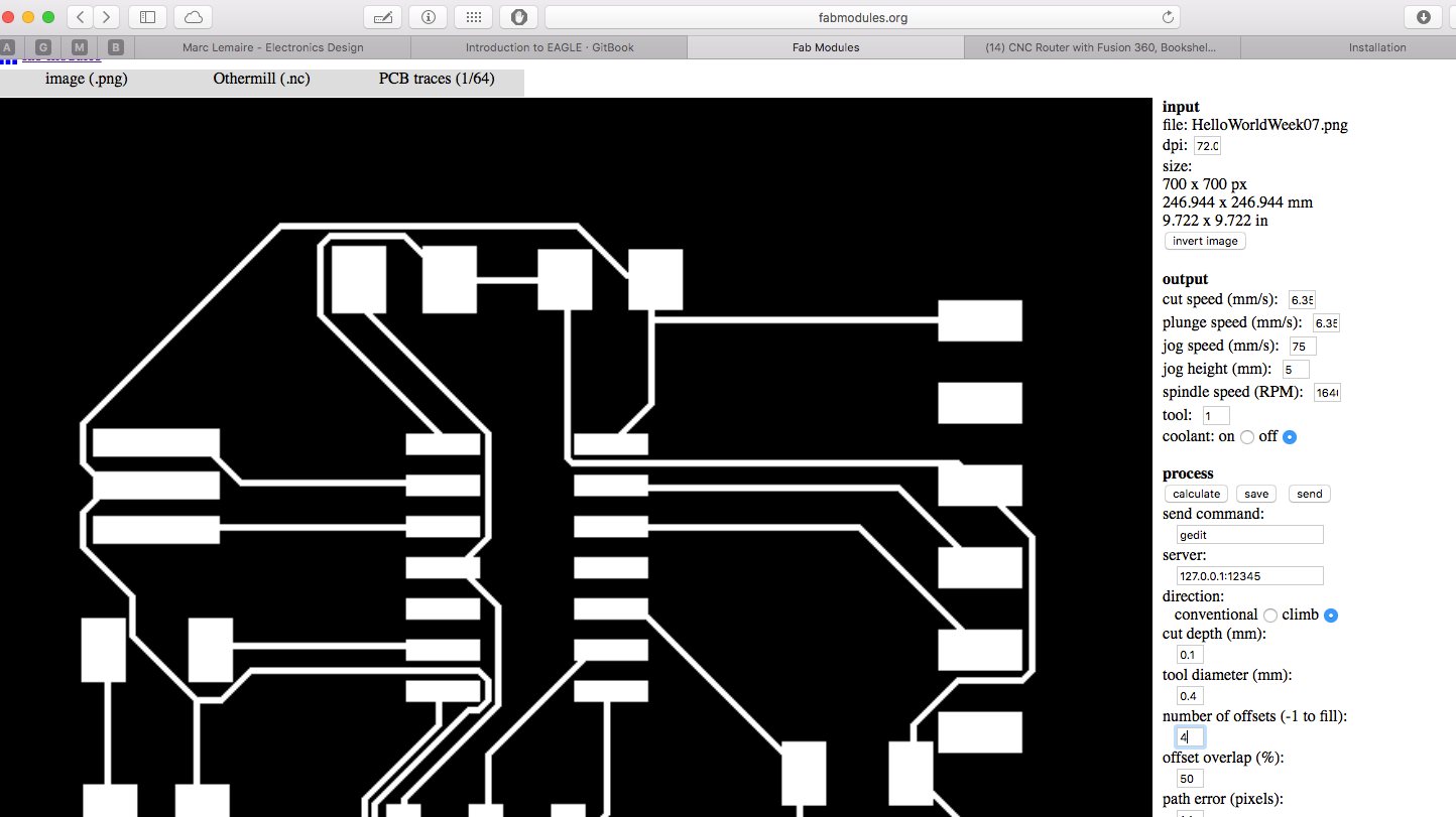 Configuring the board to the machine