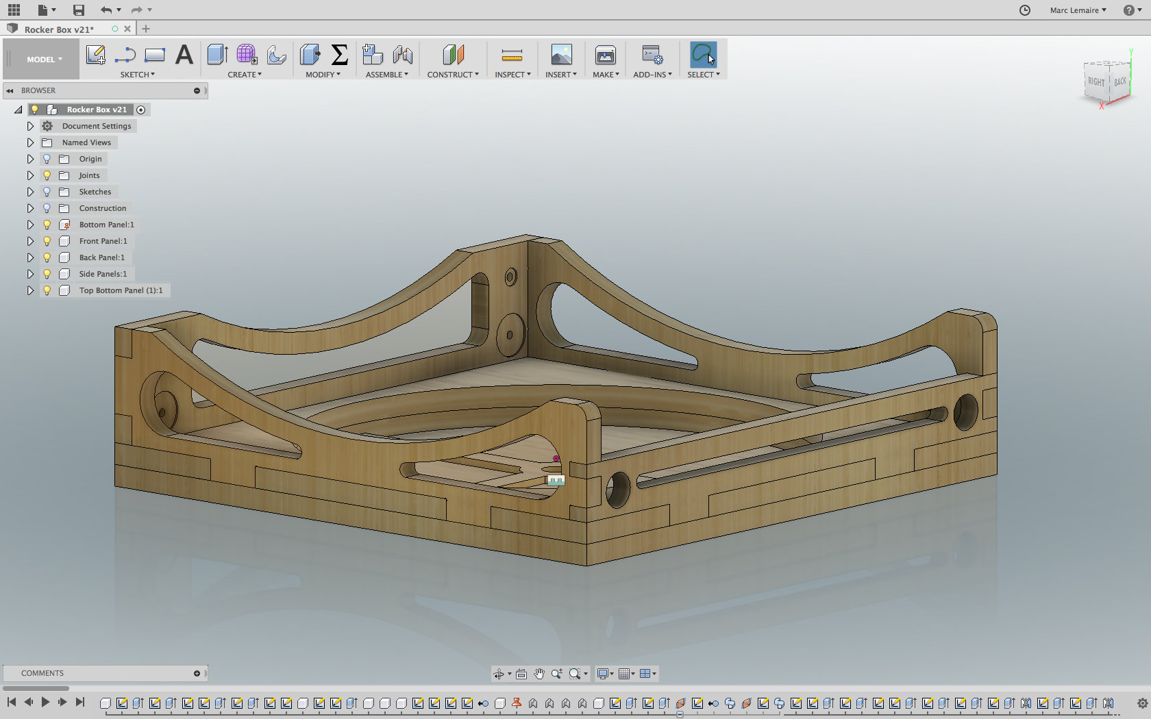 The first final design before dicovering that our plywood is metric