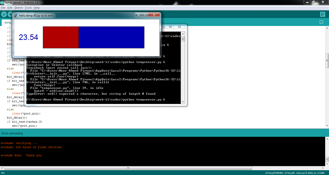 debugging the error of COM port