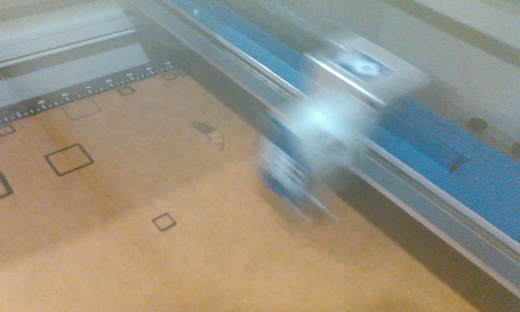 Laser Cutting Machine working on Job