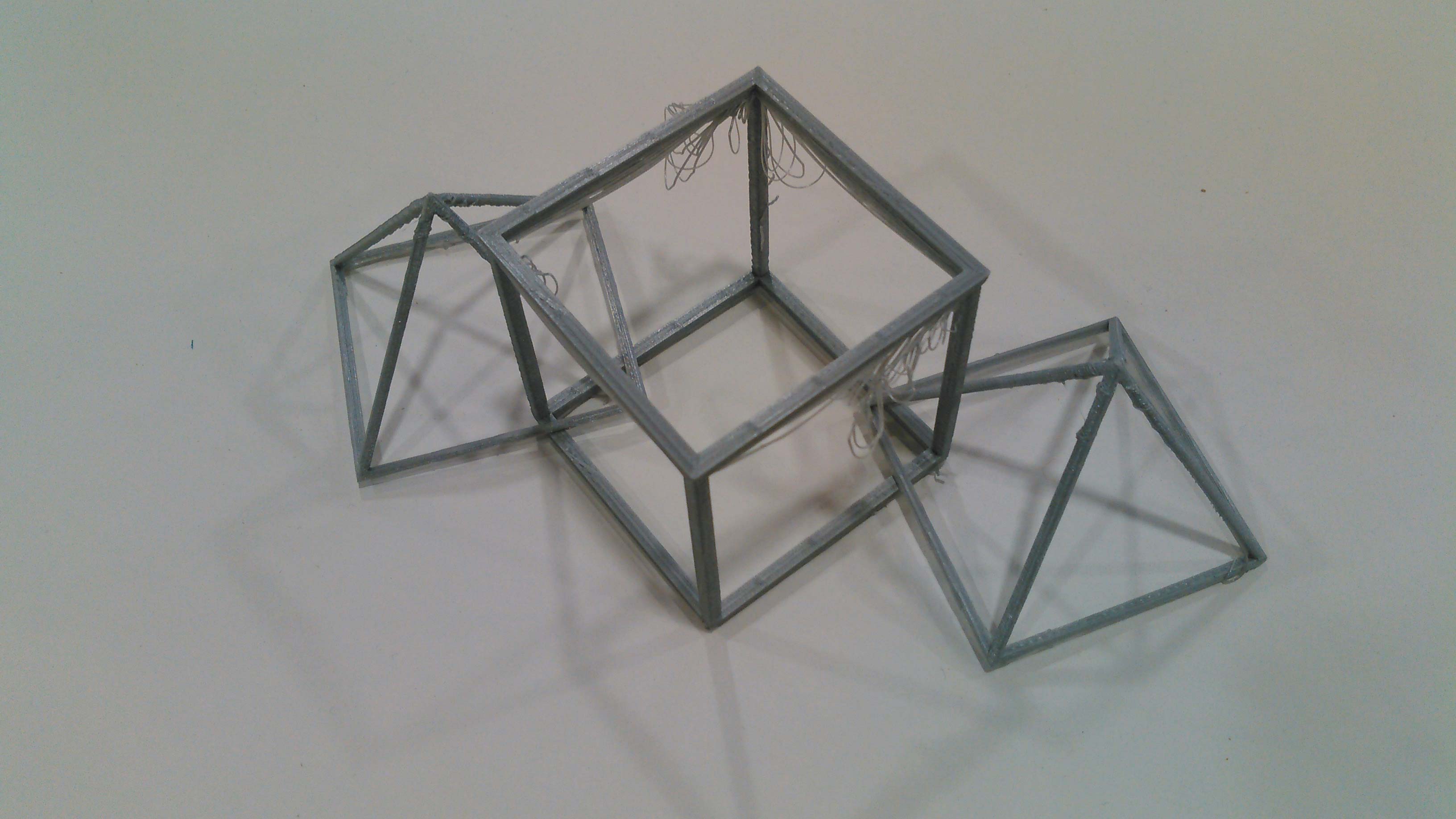 3D printed cube pyramids