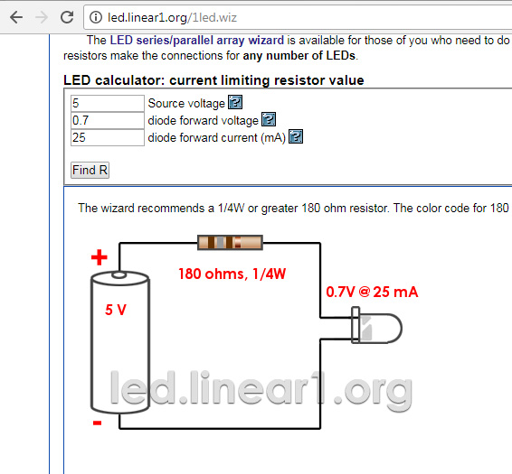 calculating resistor value