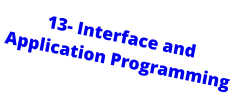 13- Interface and Application Programming