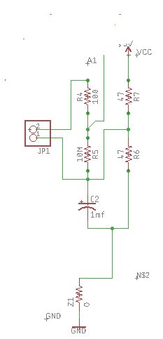 Circuit diagram to measure voltage