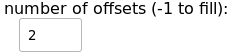  offsets