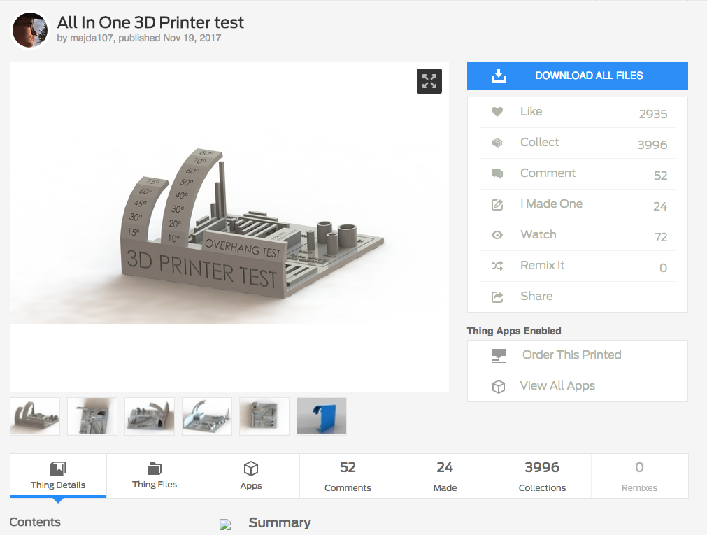 Aal in one 3d printer test