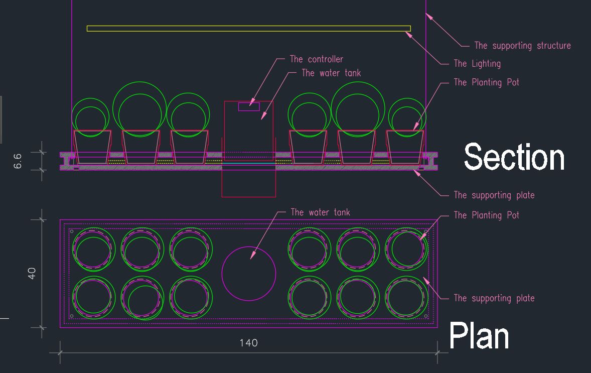 acad section/plan