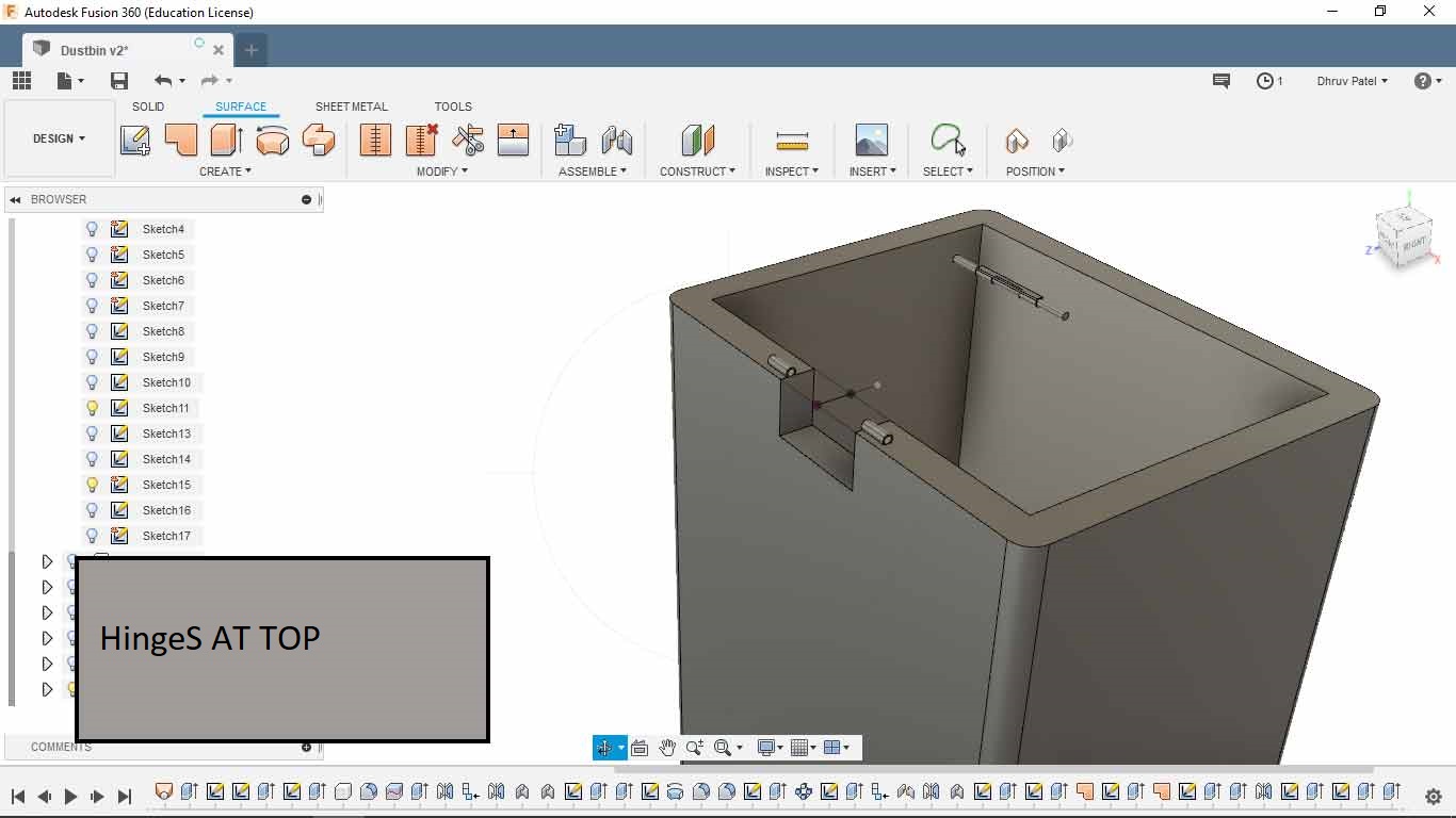 Modeling in Fusion360