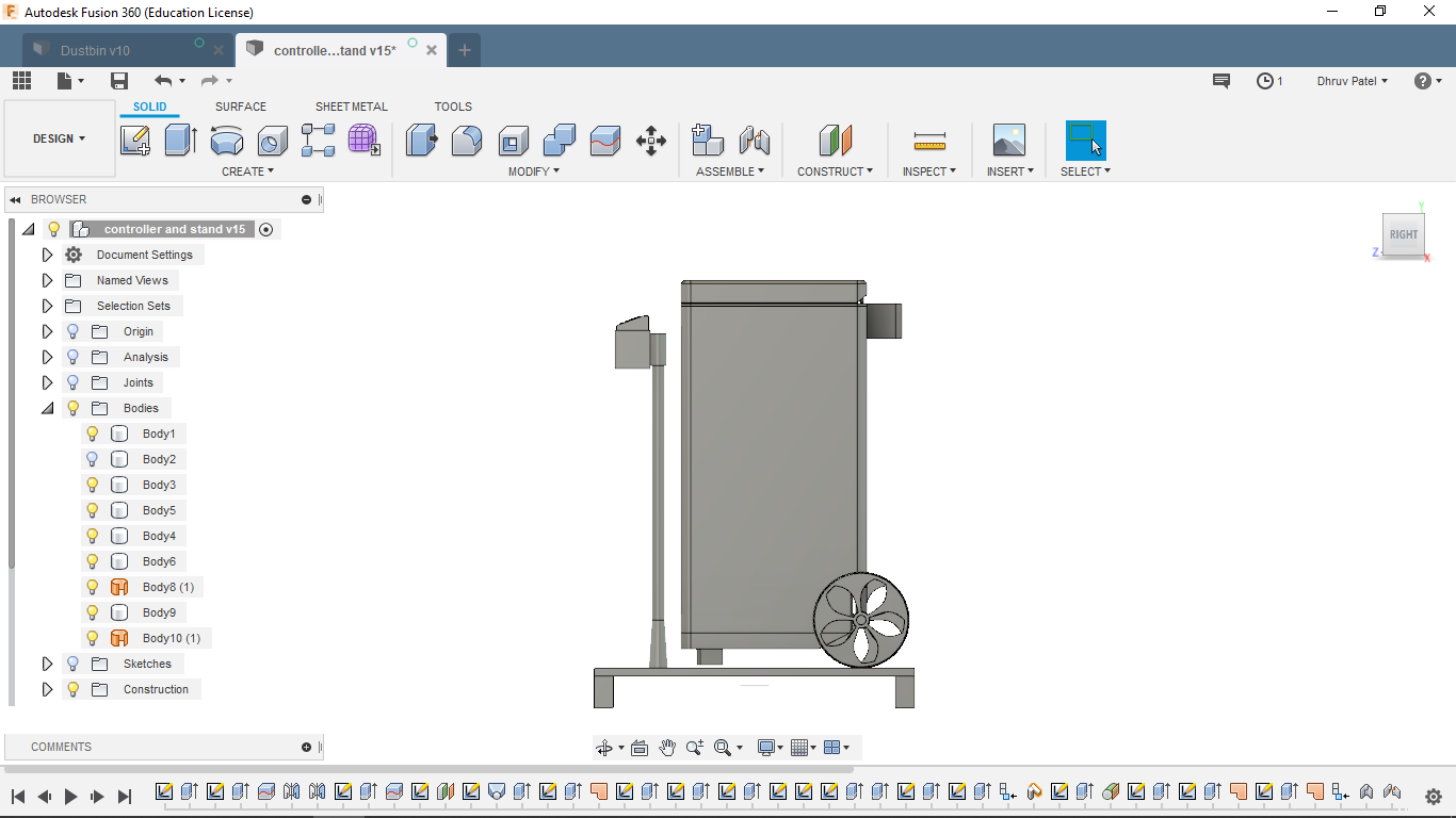 Modeling in Fusion360