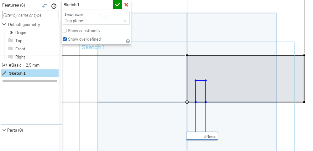 creating basic size