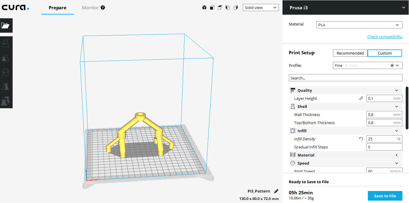 opening file in Cura