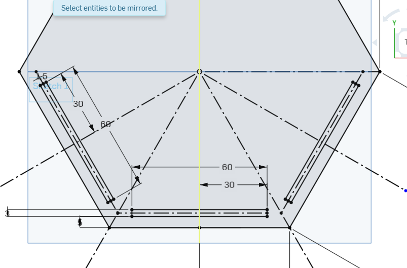 three holes in base