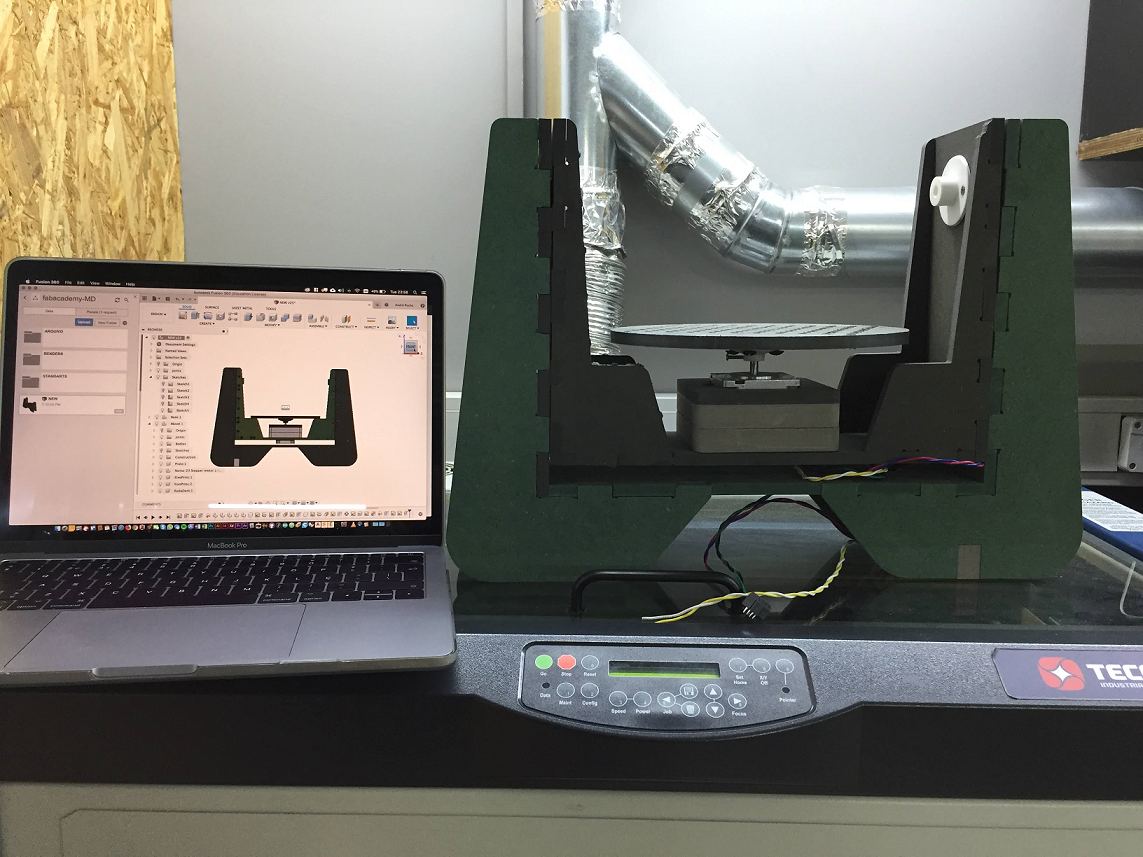 Comparison of the 3D Scanner Model with its design