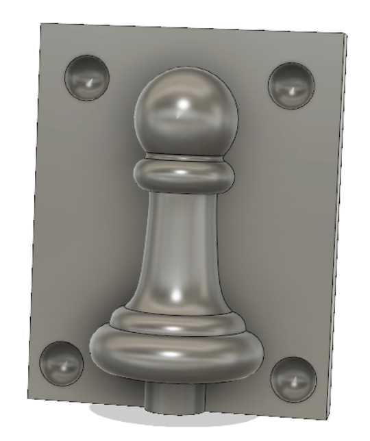 Chess Pawn Backing-Mold