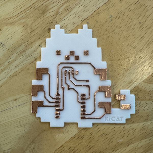 Completed taped trace layout after cleanup