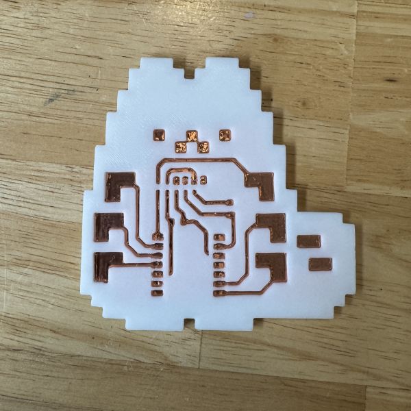 Completed taped trace layout after cleanup