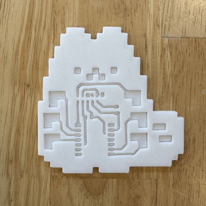 Preparing the 3D printed guide for copper tape placement