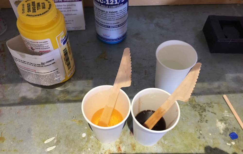 PCM part A and B in cups