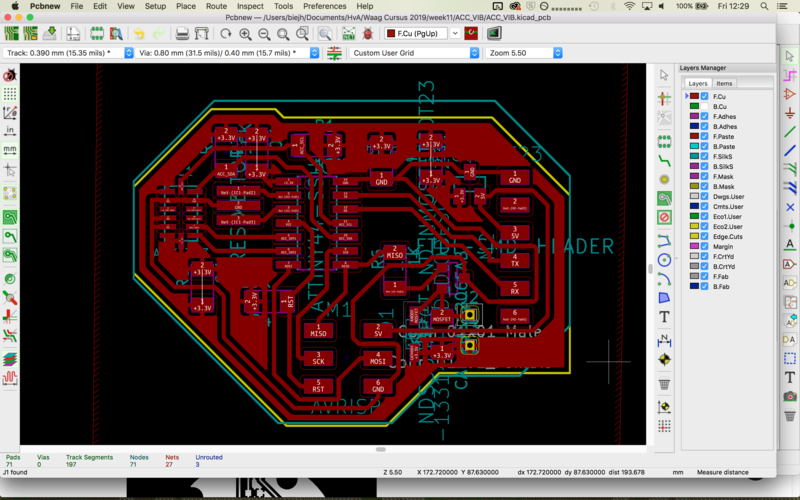PCB design in KiCad