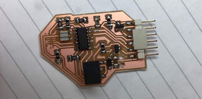 The board with a 0K resistor connected to pin 5