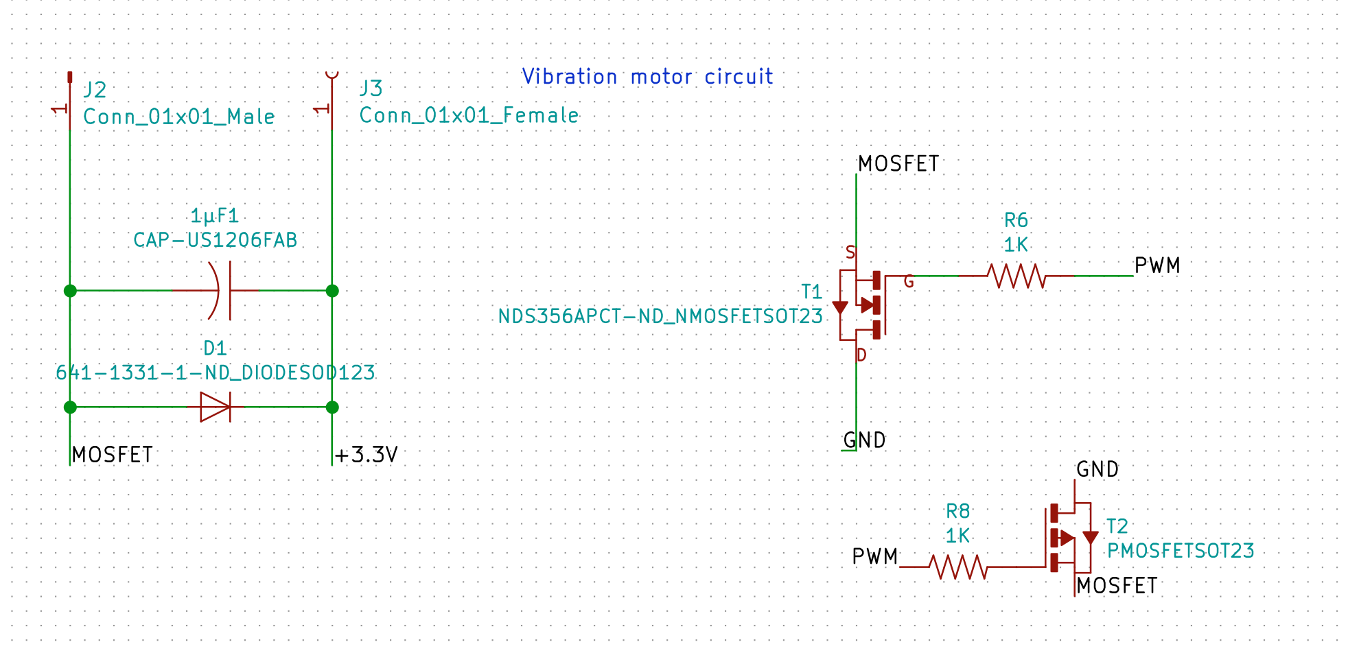 Schematic for the vibrator