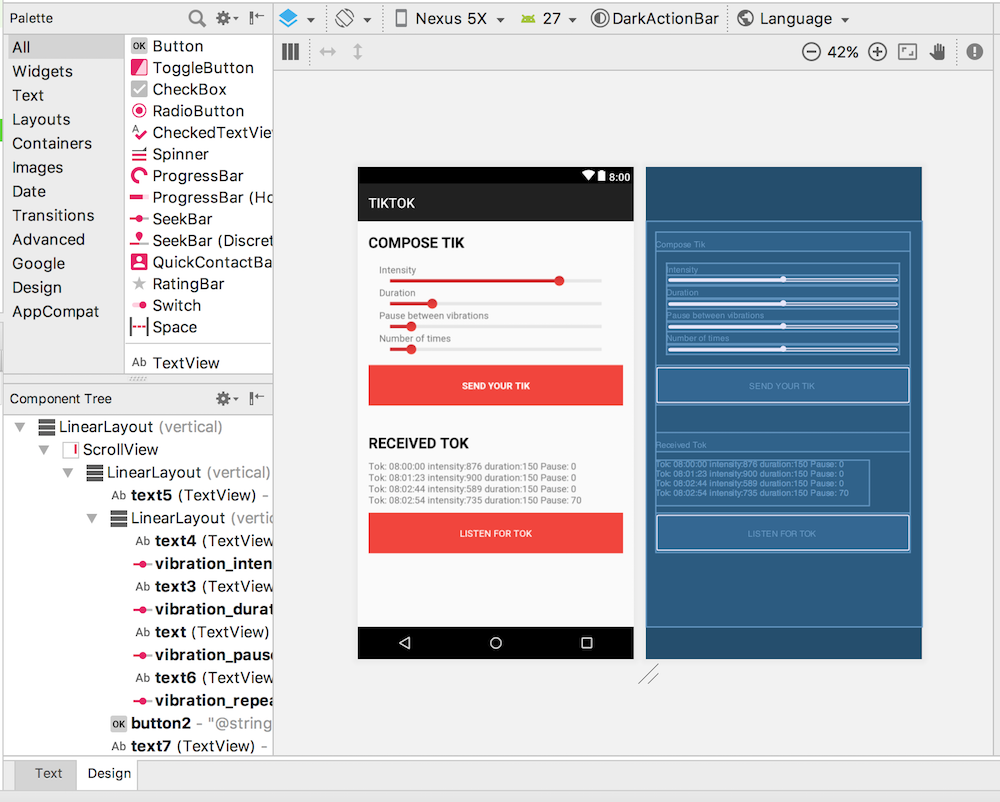 Editing the main screen in Android Studio