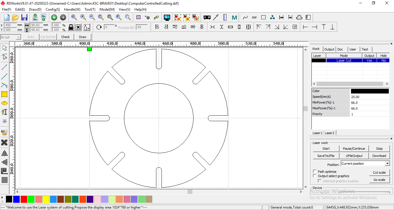 convert dxf to gcode laser