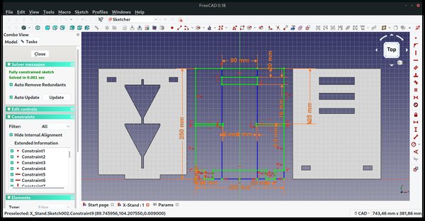 freeCAD constraints