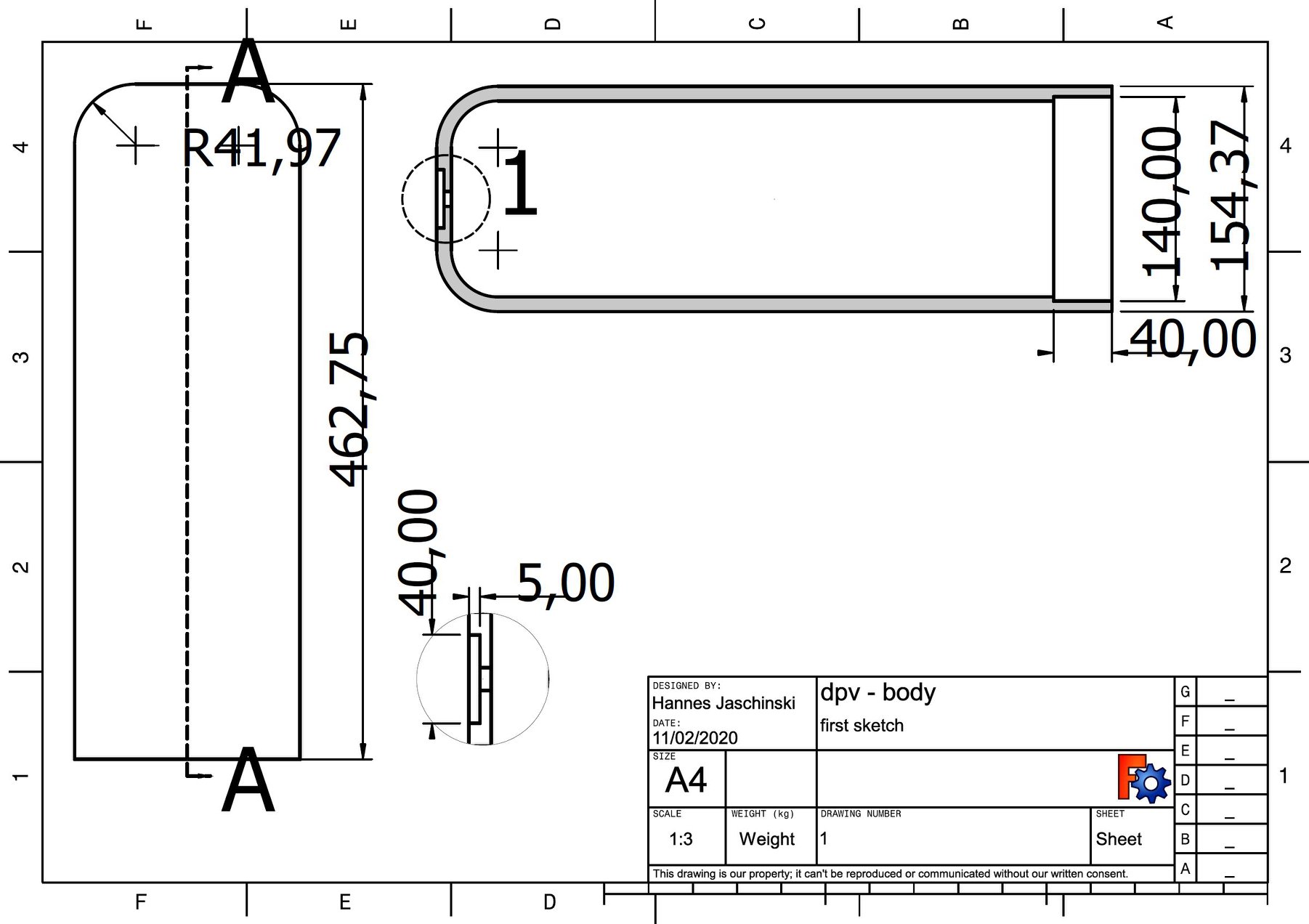 image technical drawing dpv