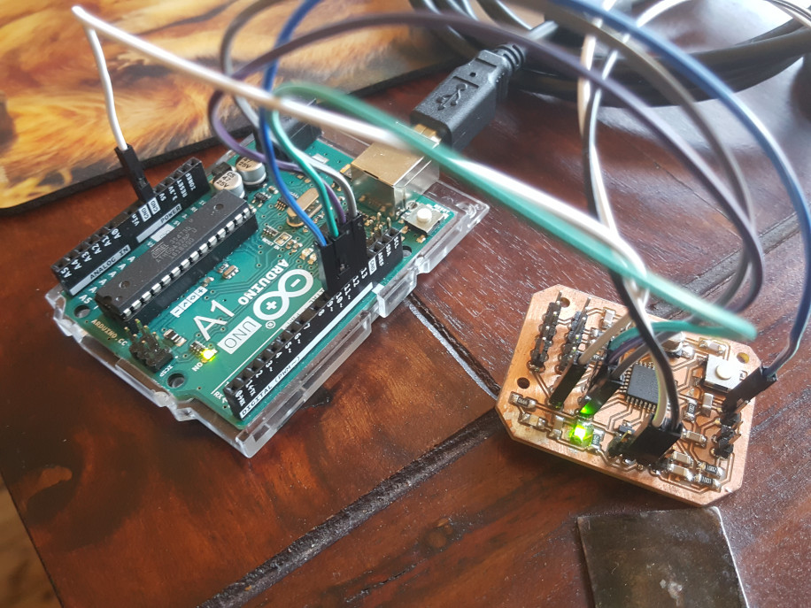 image board connected to Arduino