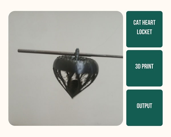 3D Printed Heart Pendant