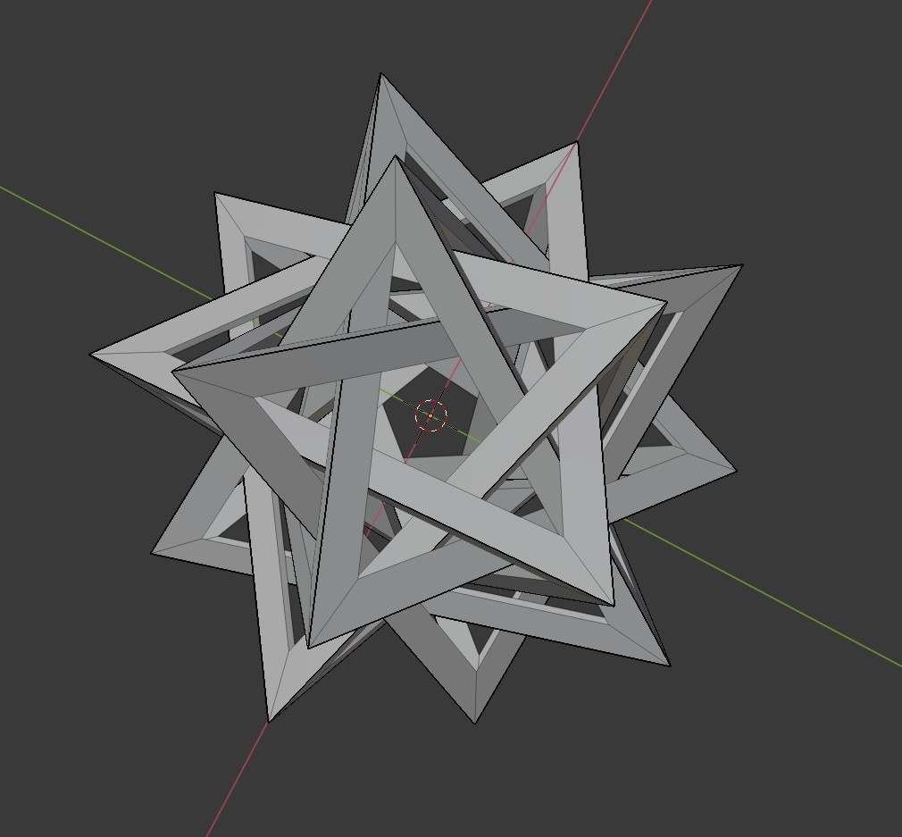 Five-Intersecting Tetrahedra Model
