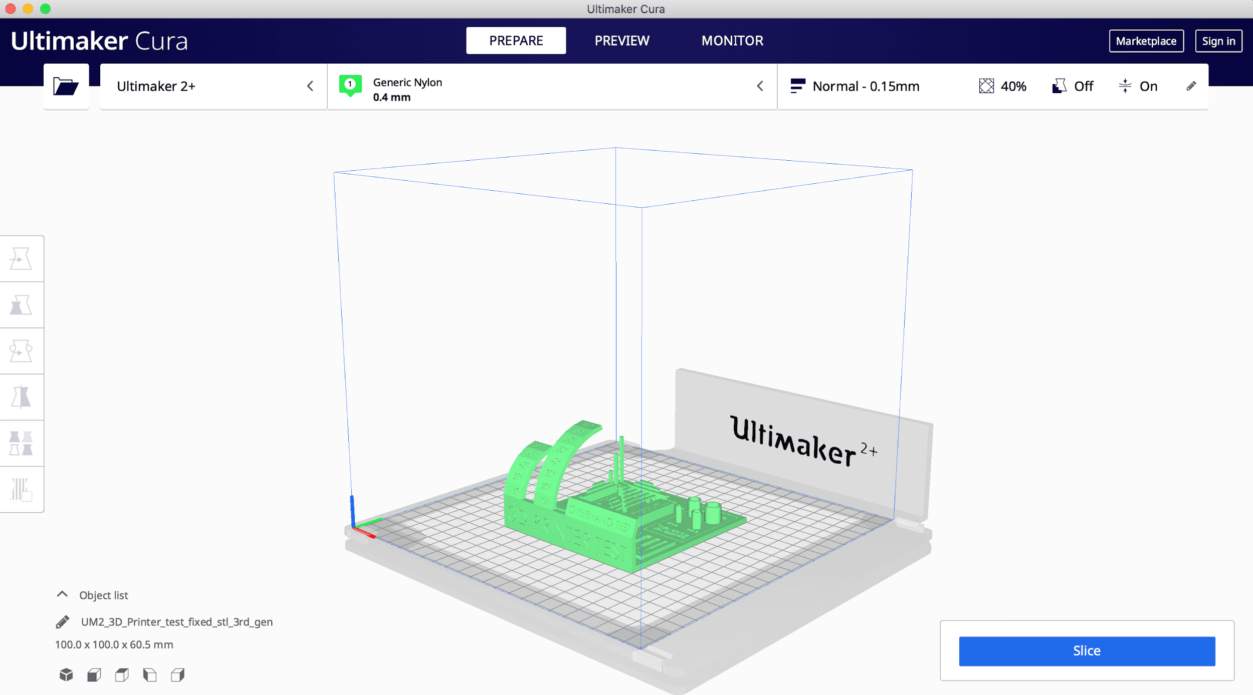 ultimaker cura first layer settings