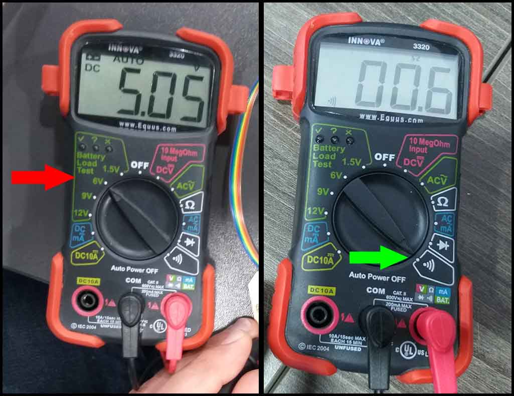 Measure Voltage, and check continuity