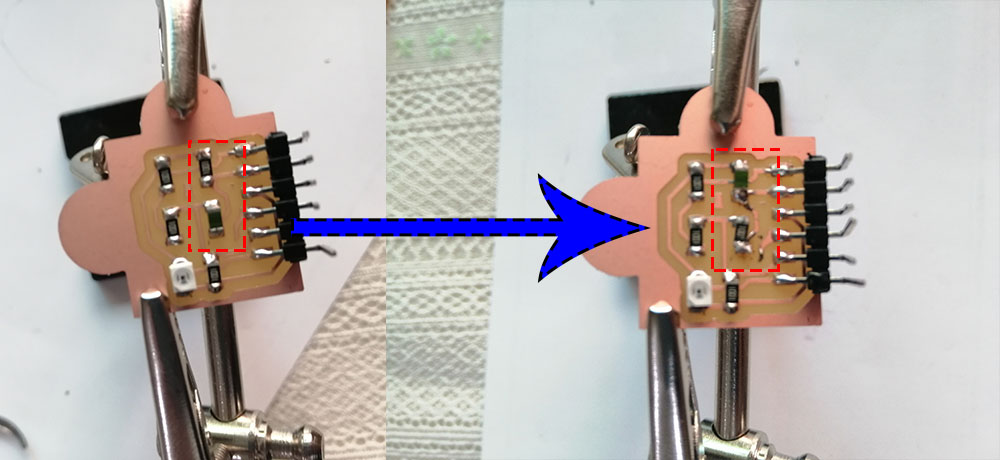 Input board fix soldering