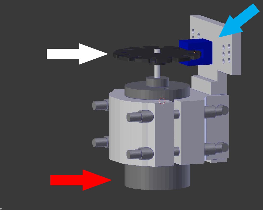 3d model of DC motor and Encoder