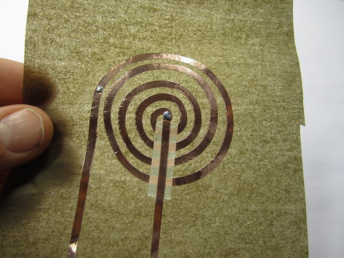 Vinylcut copper coil