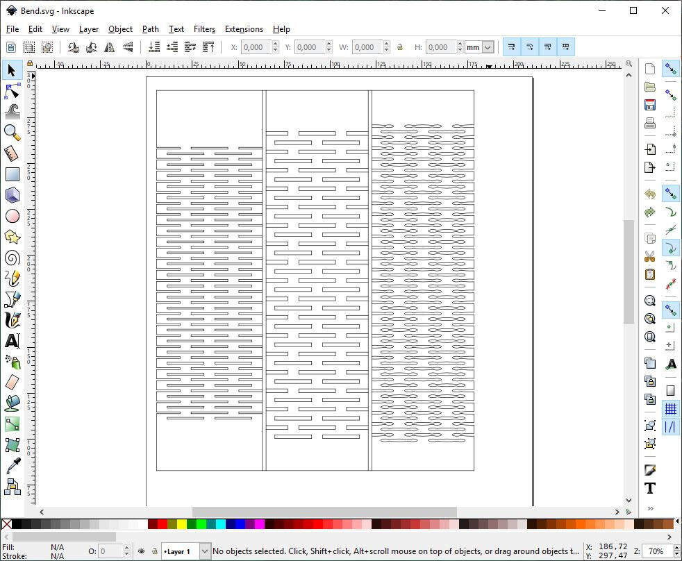 Inkscape - Preparation of the file for laser cutting