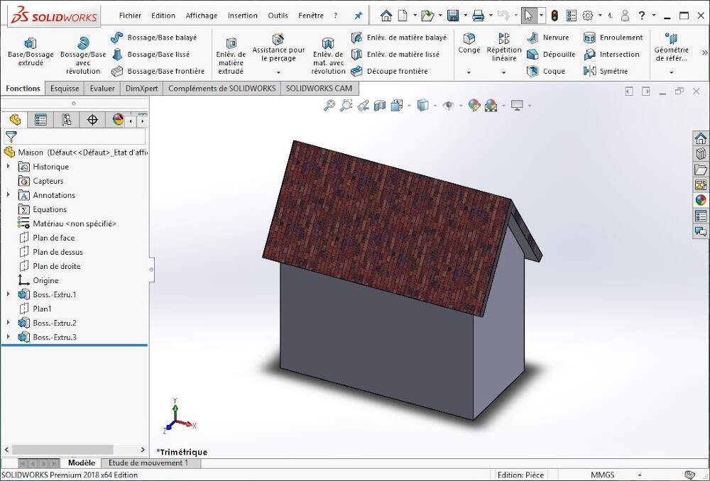 SolidWorks - Design of the house