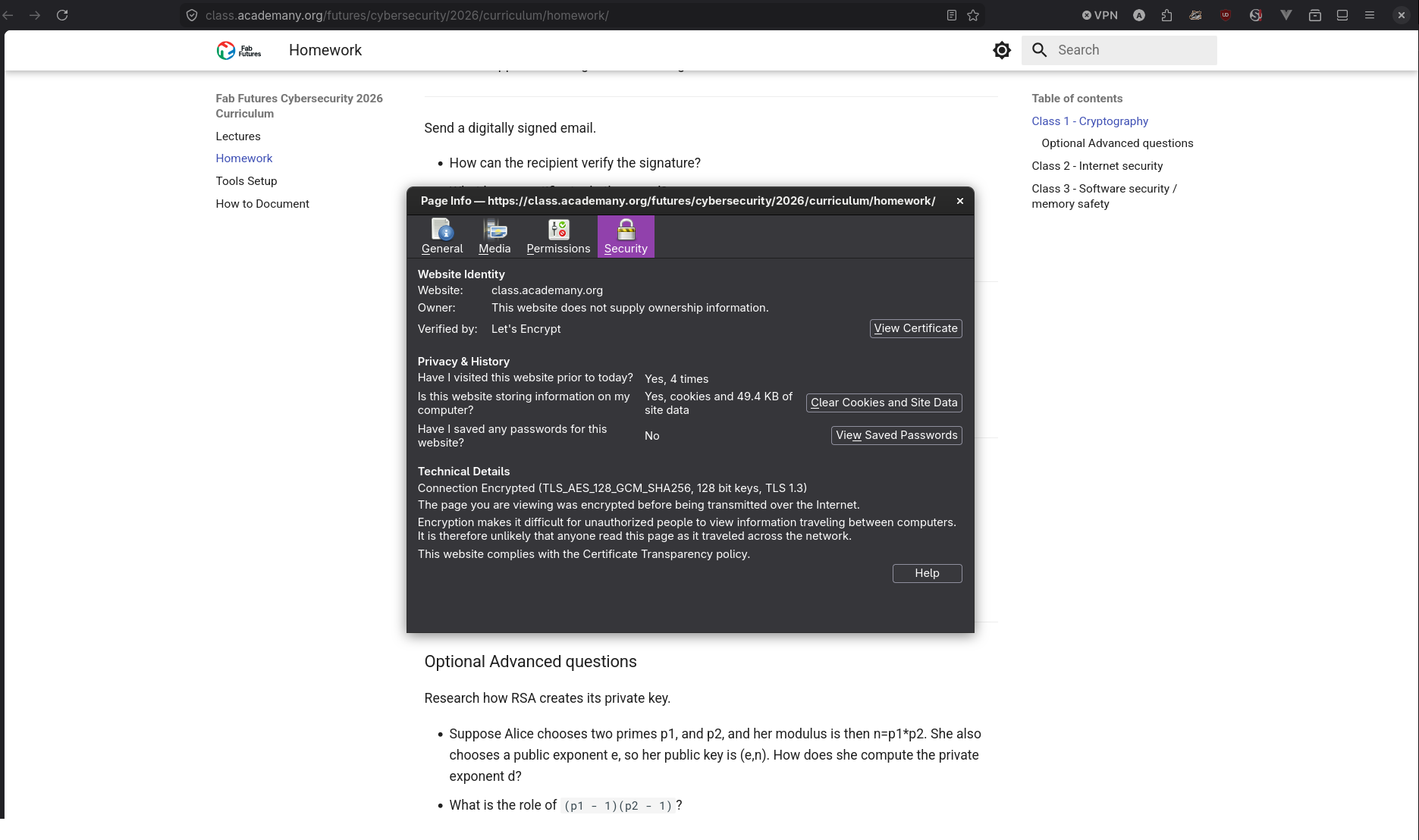 SSL certificate