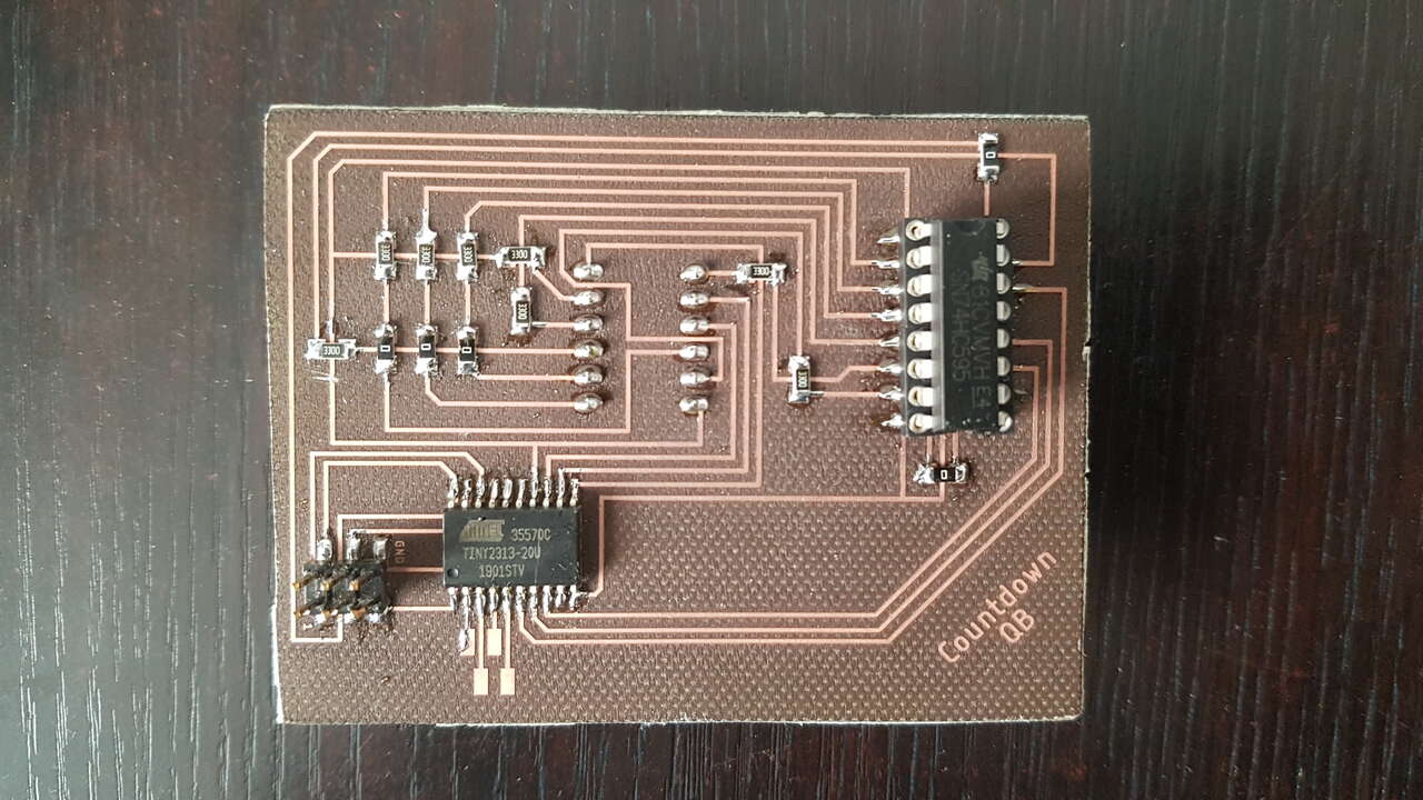 countdown PCB front