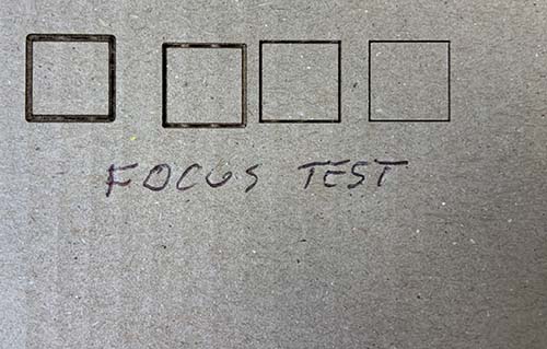 Focus test results